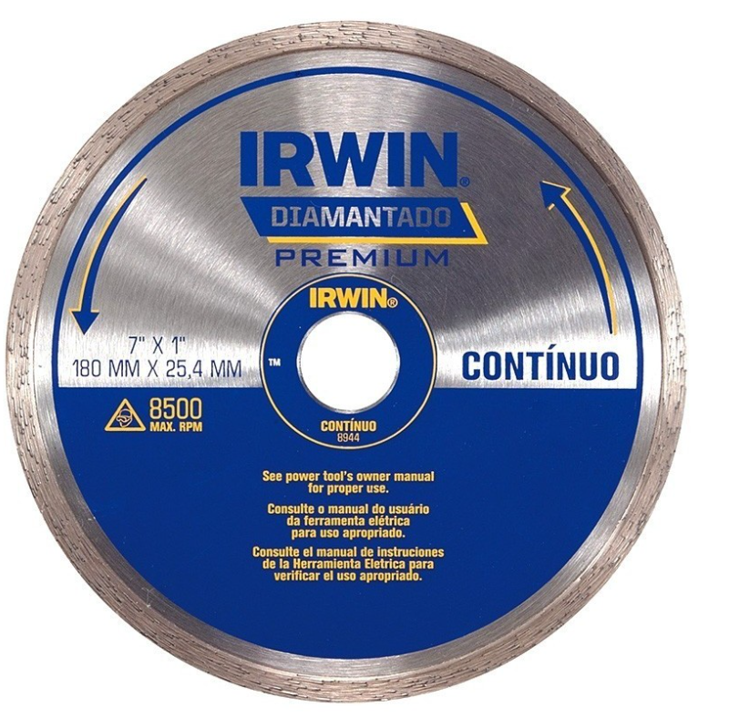 Disco diamantado continuo 7" Irwin 8944