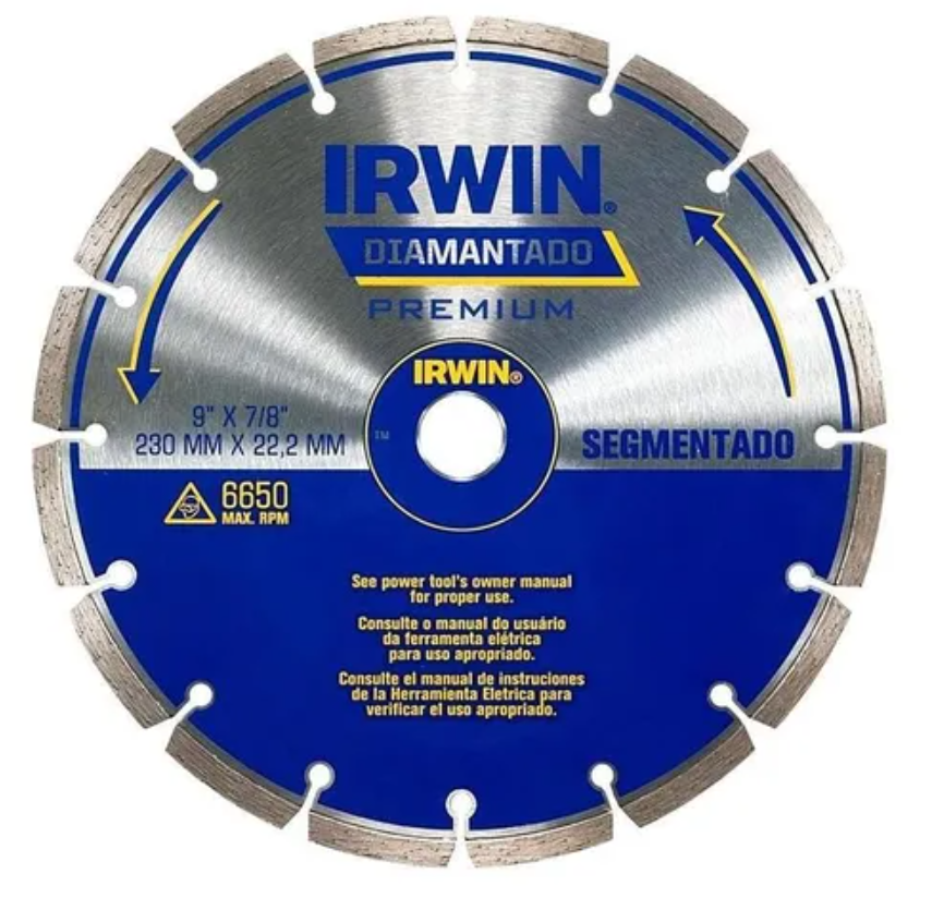 [4547902] DISCO DIAMANTADO SEGMENTADO 9" IRWIN IW47902