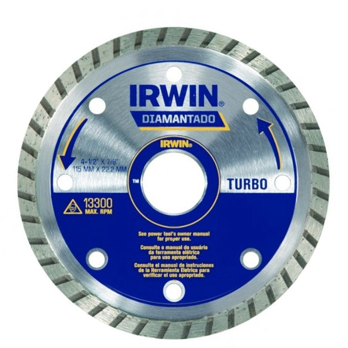 [458950] DISCO DIAMANTADO TURBO 4, 1/2 IRWIN 8950
