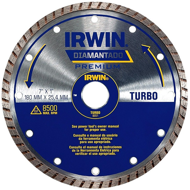 DISCO DIAMANTADO TURBO 7" IRWIN 8951/IW47700