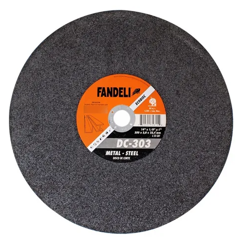 DISCO TRONZADORA CORTE METAL 14" X 1/8" T-41 ECODISC FANDELI DC-303