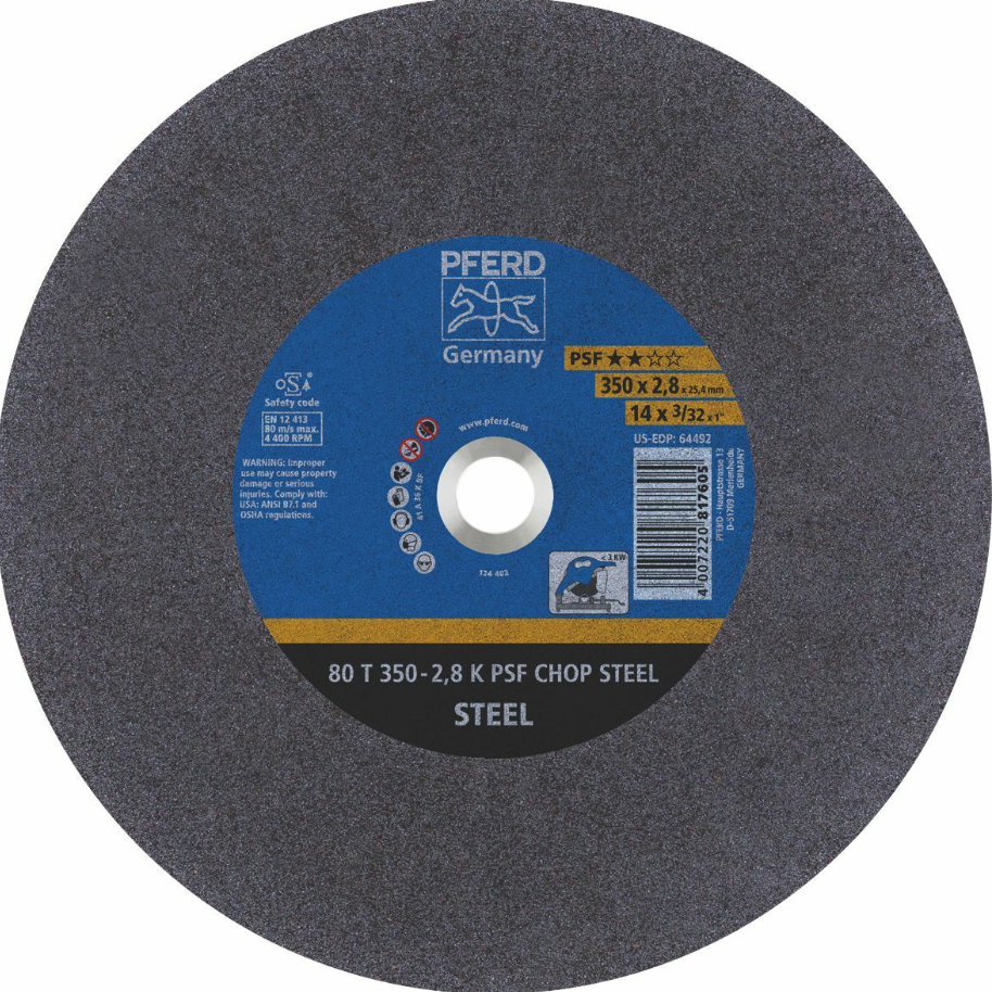 DISCO TRONZADORA CORTE METAL-INOX. 14" X 2.8mm T-41 PFERD 66323574