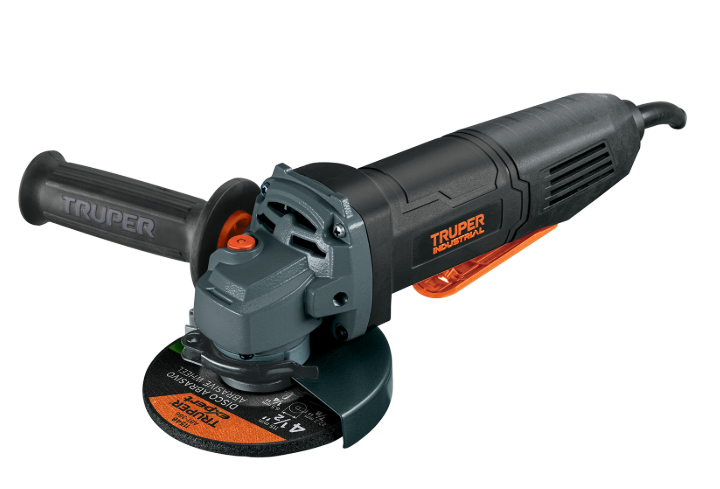 Pulidora mini 4-1/2" 850W Truper Industrial 102496 ESMA-4580PN