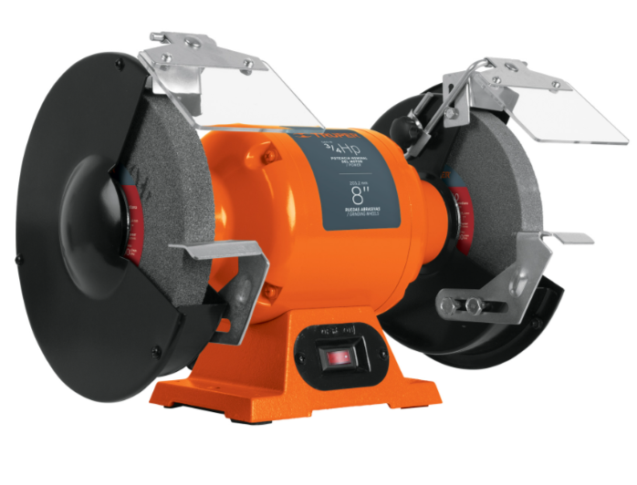 ESMERIL DE BANCO 8" 3/4HP (560W) TRUPER 10938 EBA-875