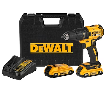 TALADRO ATORNILLADOR 1/2" INALAMBRI. 2 BATERIA 20V 2Ah+CARGADOR DEWALT DCD7771D2