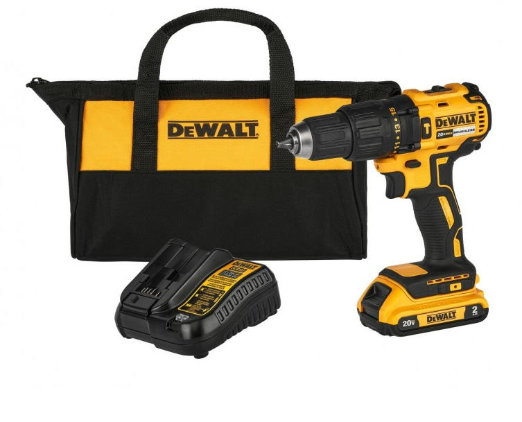 [46DCD7781D1] Taladro percutor inalámbrico 1/2" 20V 2Ah, 1 batería Dewalt DCD7781D1-B3