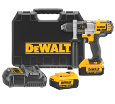 [46DCD980M2] TALADRO ATORNILLADOR 1/2" INALAMBRICO 2 BATERIA 20V 4Ah+CARGADOR DEWALT DCD980M2