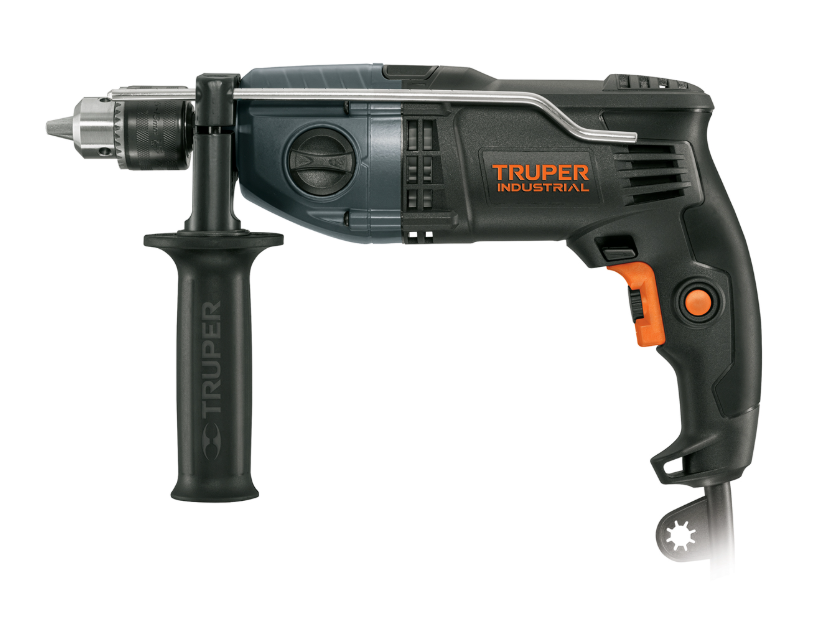 TALADRO PERCUTOR 1/2" 900W VELOC. VARIABLE TRUPER INDUSTRIAL 19324 ROTO-1/2N7