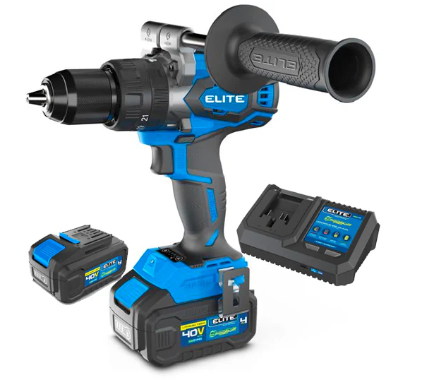 Taladro percutor inalámbrico 1/2" 40V 2 baterías Elite Supreme SBTP40150