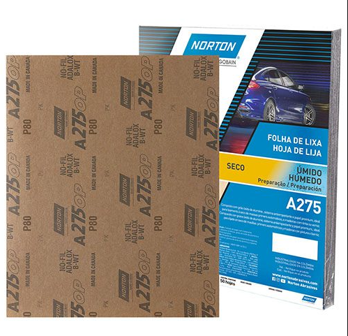 [53NLS080] Lija en seco G-80 x pliego A275 Norton 66261120058