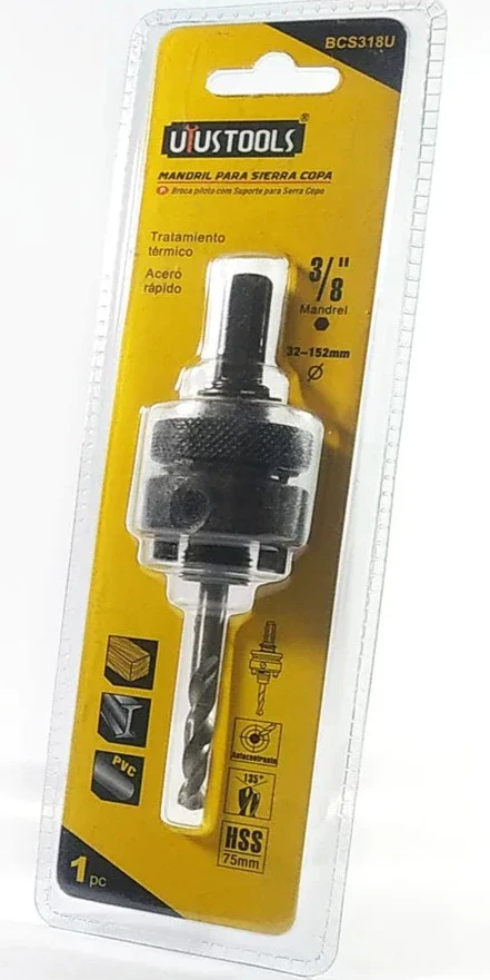 [50BCS318U] Mandril para sierra copa 5/8 NF (1 1/4" - 6") Uyustools BCS318U/BCS716U
