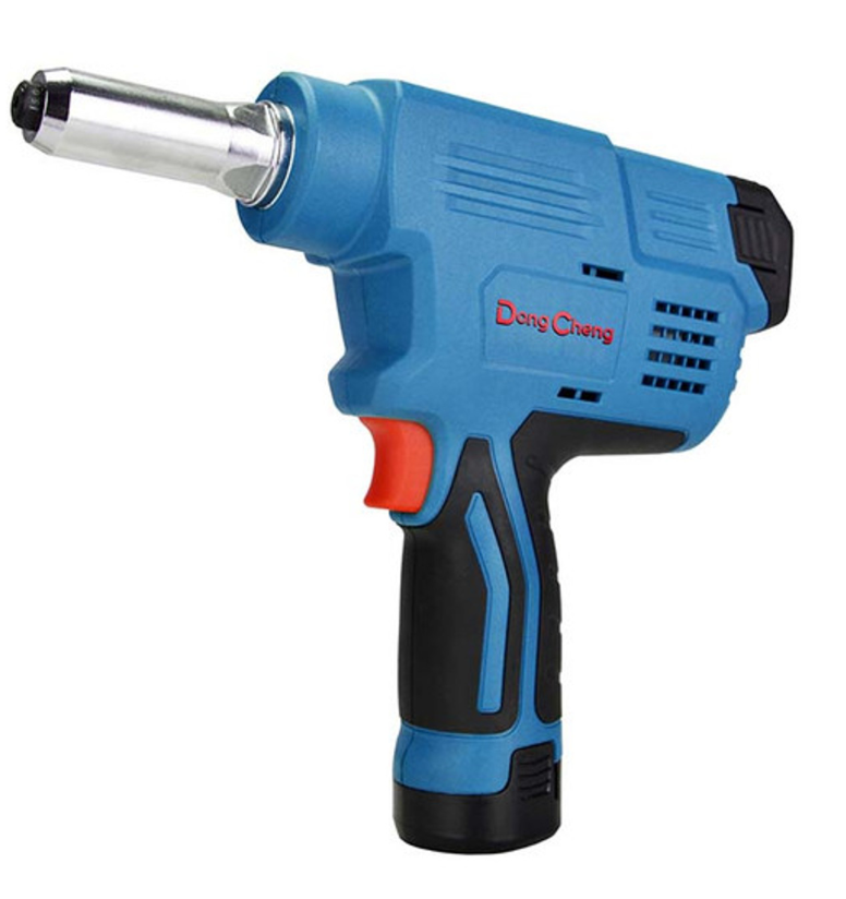 Remachadora POP inalámbrica 12V con cargador y 2 baterías 2Ah Dongcheng DCPM50EK