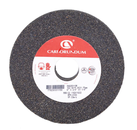 [30CARPE229] Piedra esmeril 6" x 3/4" x 1 1/4" grano A46 Carborundum 66253141229