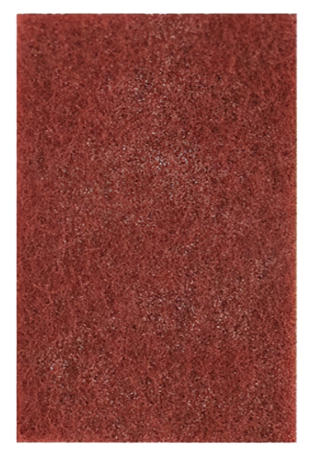 HOJA MANUAL ABRASIVA NO TEJIDA BEARTEX 747 6" X 9" GRANO MUYFINO VINOTINTO NORTO