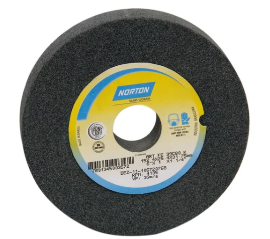 Piedra esmeril verde 6" x 1" x 1, 1/4" grano GC80 Norton 66253141644