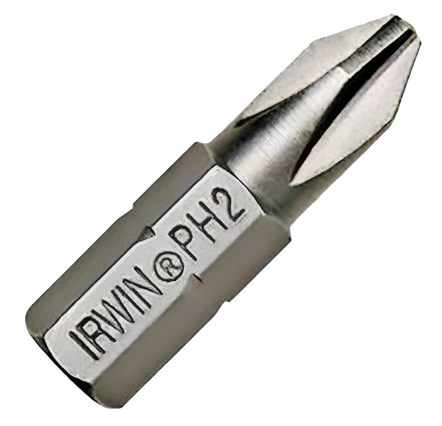 Punta PH P2 (1/4") x 1" drywall paquete x 5 und. Irwin 3510475C