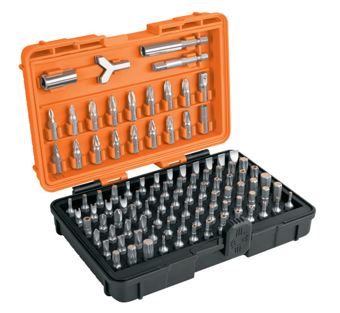 JUEGO PUNTAS MIXTAS 1" ESTUCHE PLASTICO X 100 PZAS. TRUPER 17794 PUN-100