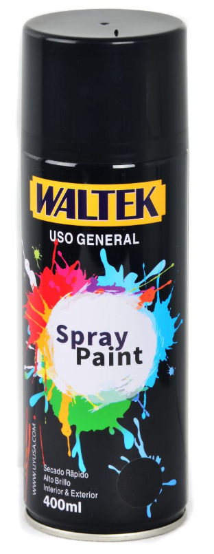 [50W71NE39] Aerosol esmalte negro brillante 400 ml Waltek W71NE39