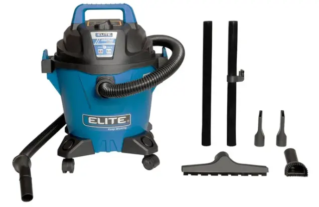 ASPIRADORA 5 GAL, 3,5 HP TANQUE POLY-HUMEDO SECO-SOPLADORA ELITE VC0535P