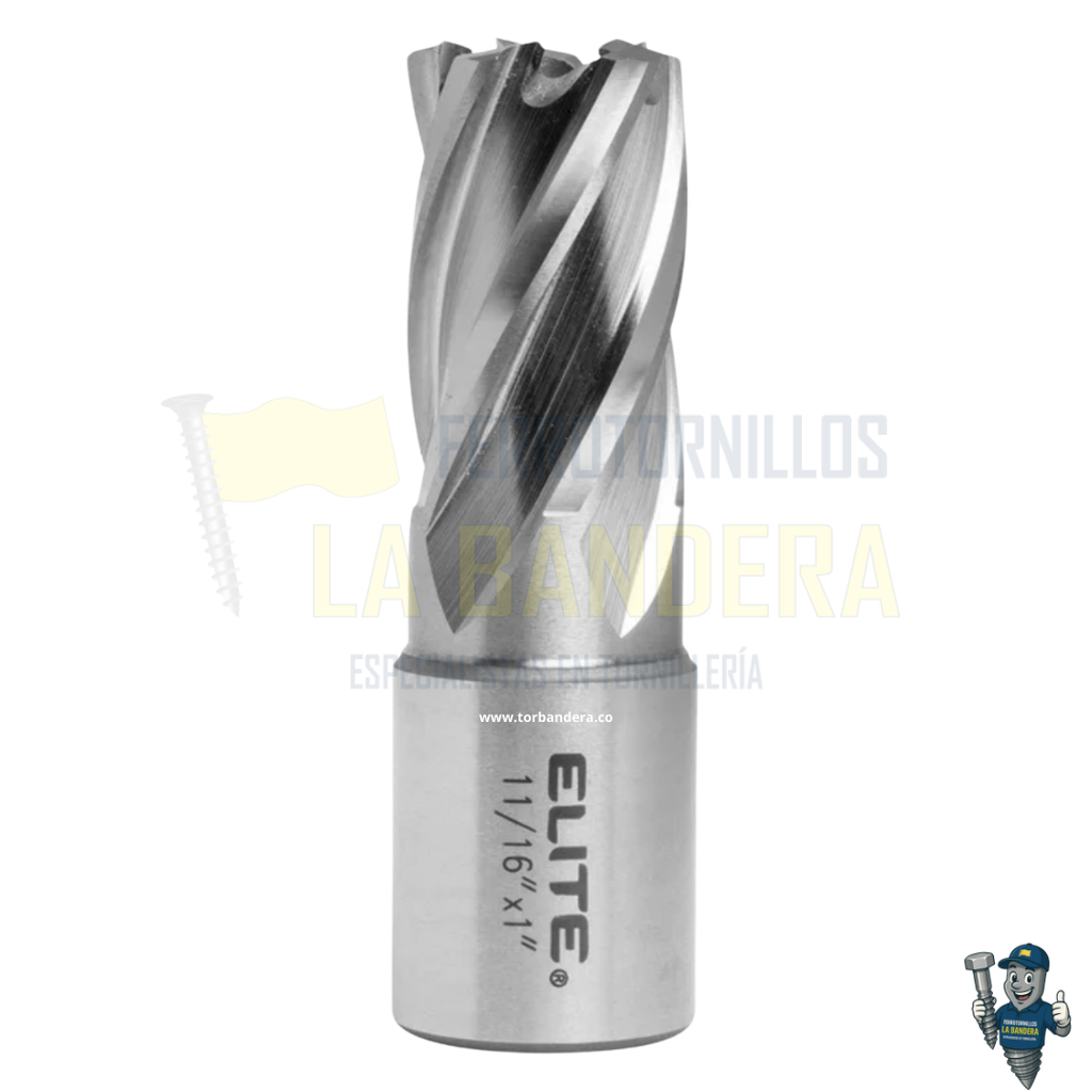 Broca anular 11/16" x 30 mm Elite EBA111630