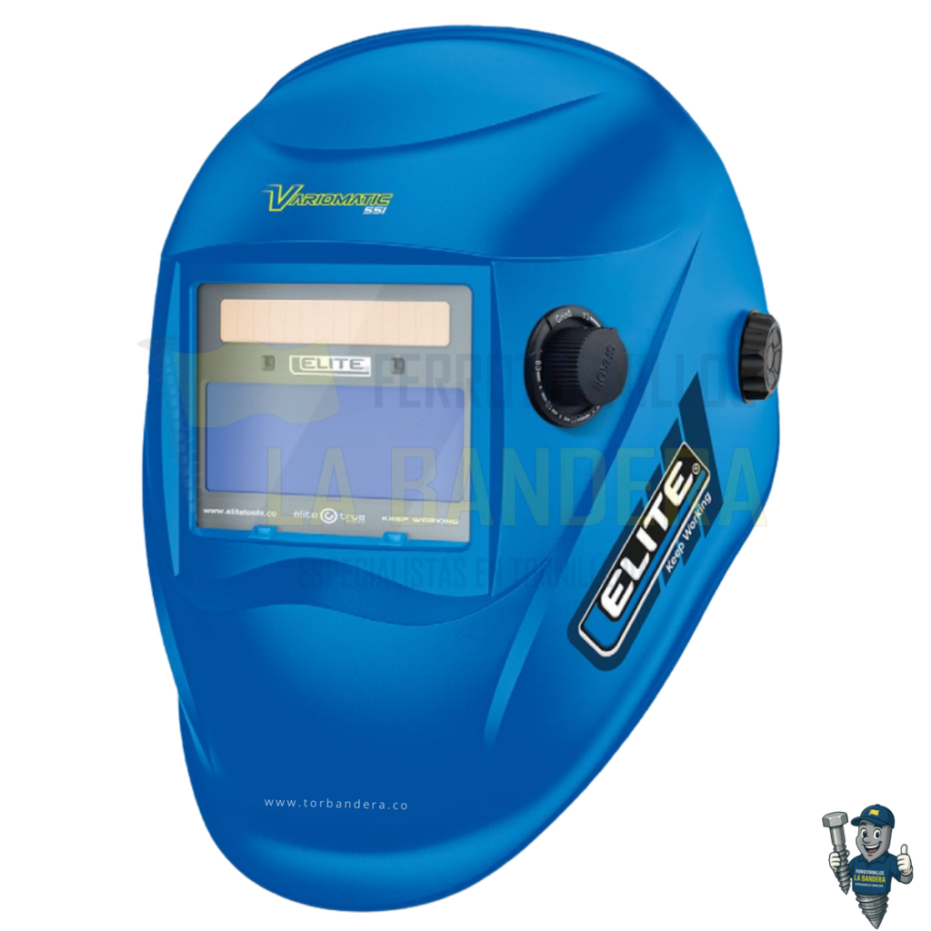 Careta electrónica de soldadura Variomatic 551 azul Elite CSVM551