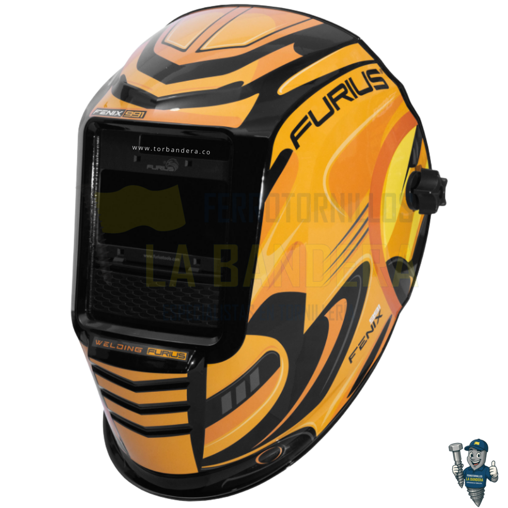 Careta fotosensible para soldar con doble alimentación Fenix 991 Furius FW91