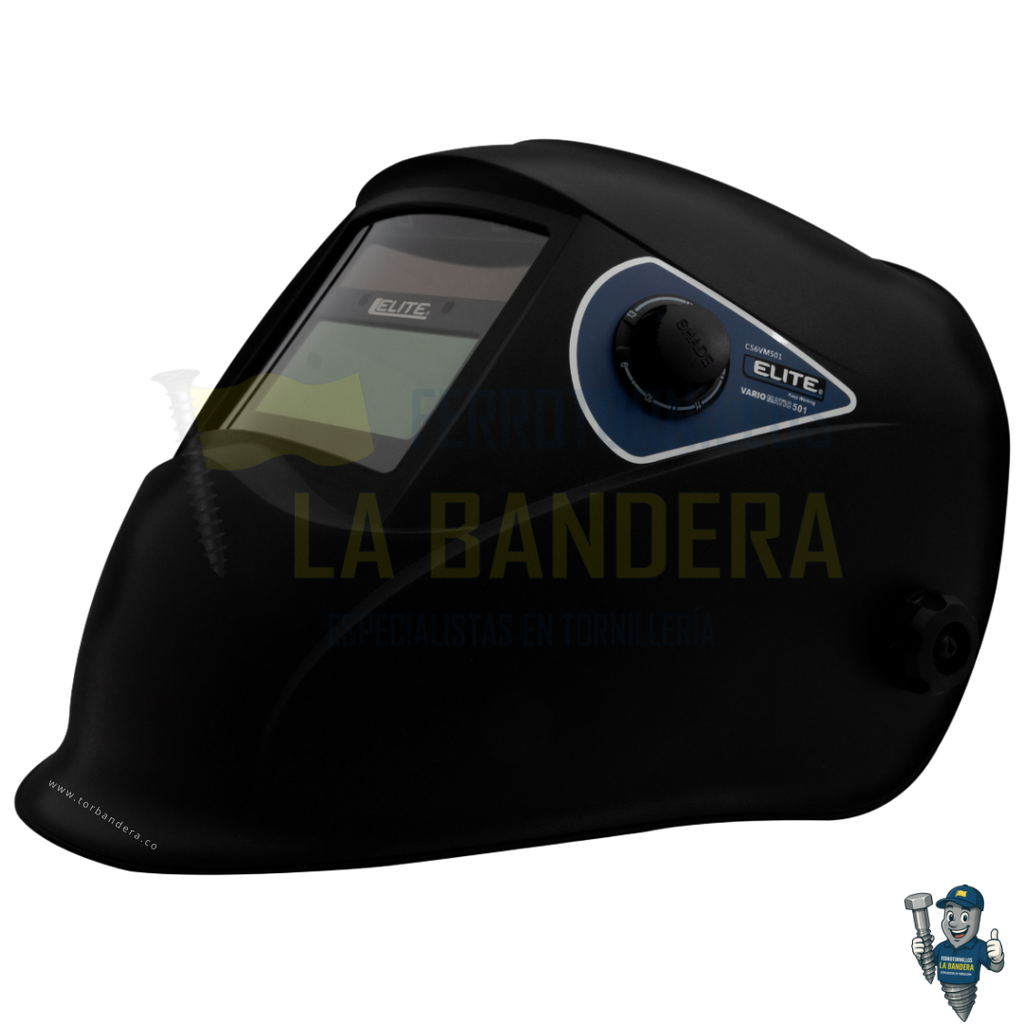 [55CSVM501] Careta de soldadura electrónica Variomatic 501 negra Elite CSVM501