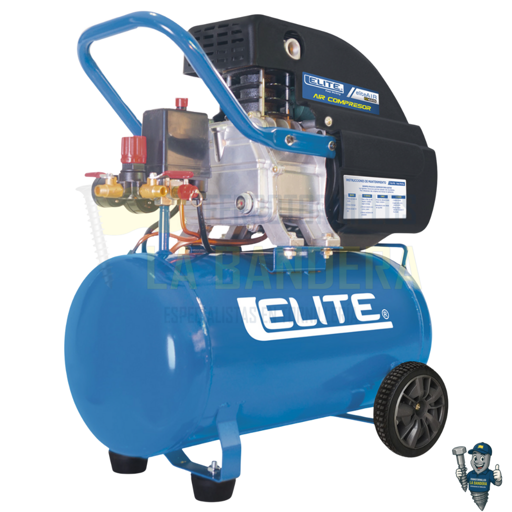 Compresor de aire de acople directo horizontal 20L 1048 2.0HP Elite CA6205