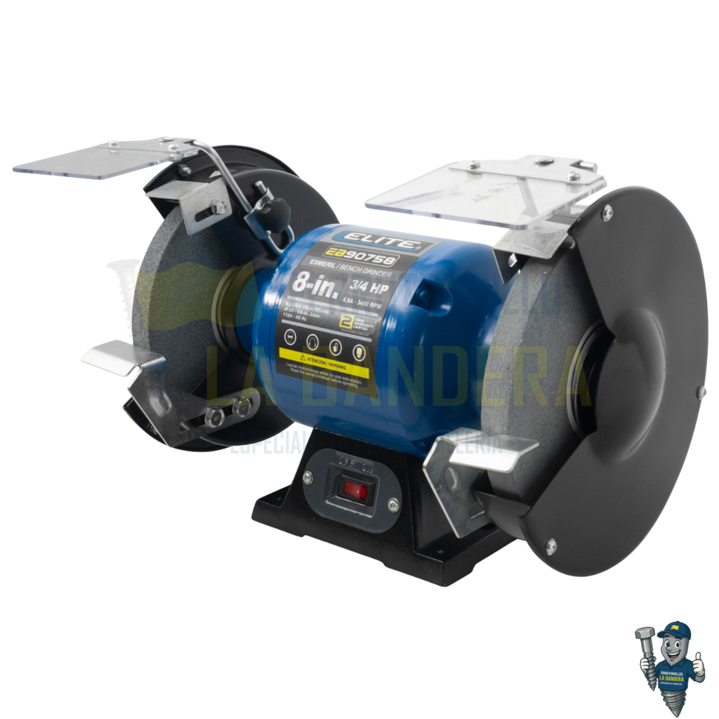 [55EB90758] ESMERIL DE BANCO 8" 3/4HP 550W ELITE EB90758
