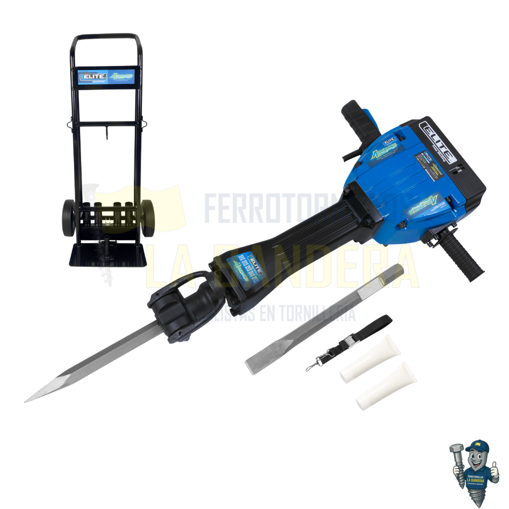 [55DH7531KIT] MARTILLO DEMOLEDOR HEX 28mm 75JOULES 2200W + TROLLEY ELITE ADVANCE DH7531KIT