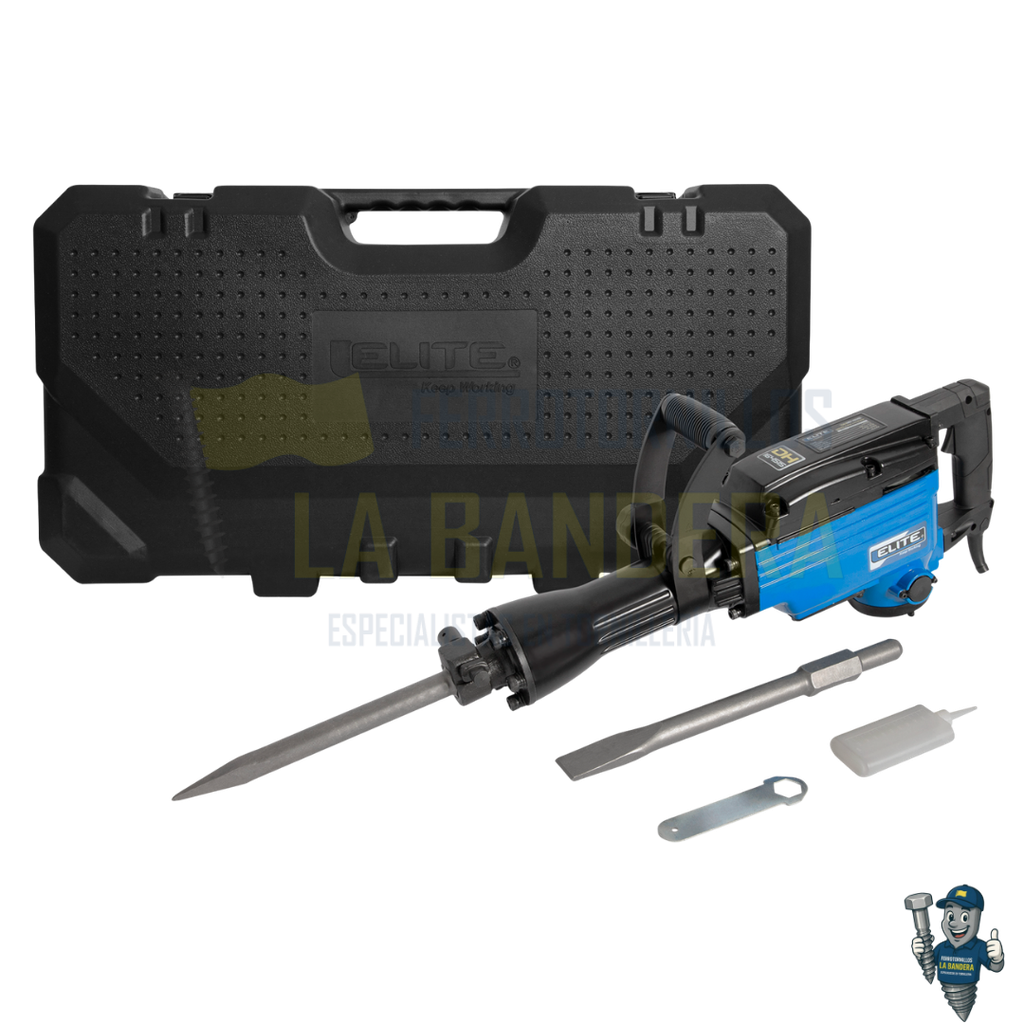 MARTILLO DEMOLEDOR HEX 30mm 1600W 45JOULES 110V-60HZ ELITE DH164515