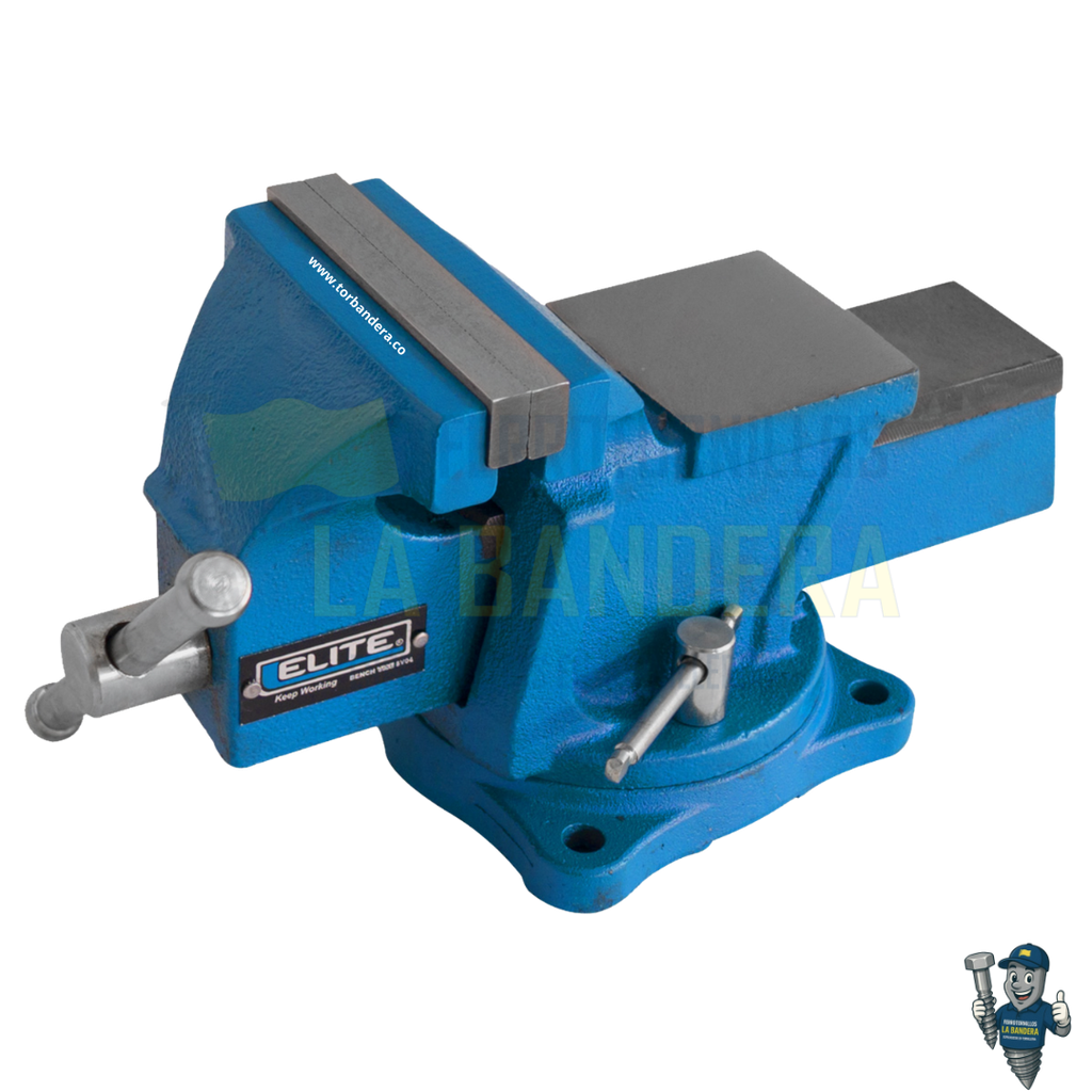 [55BV04] Prensa de banco 4" base giratoria Elite BV04