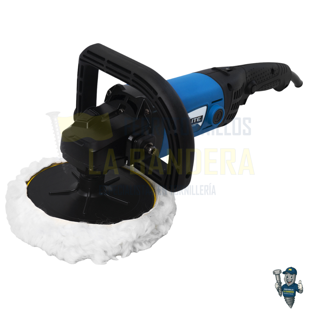 Pulidora de felpa 7" 1400W 1000-3000 RPM 110V Elite EP181