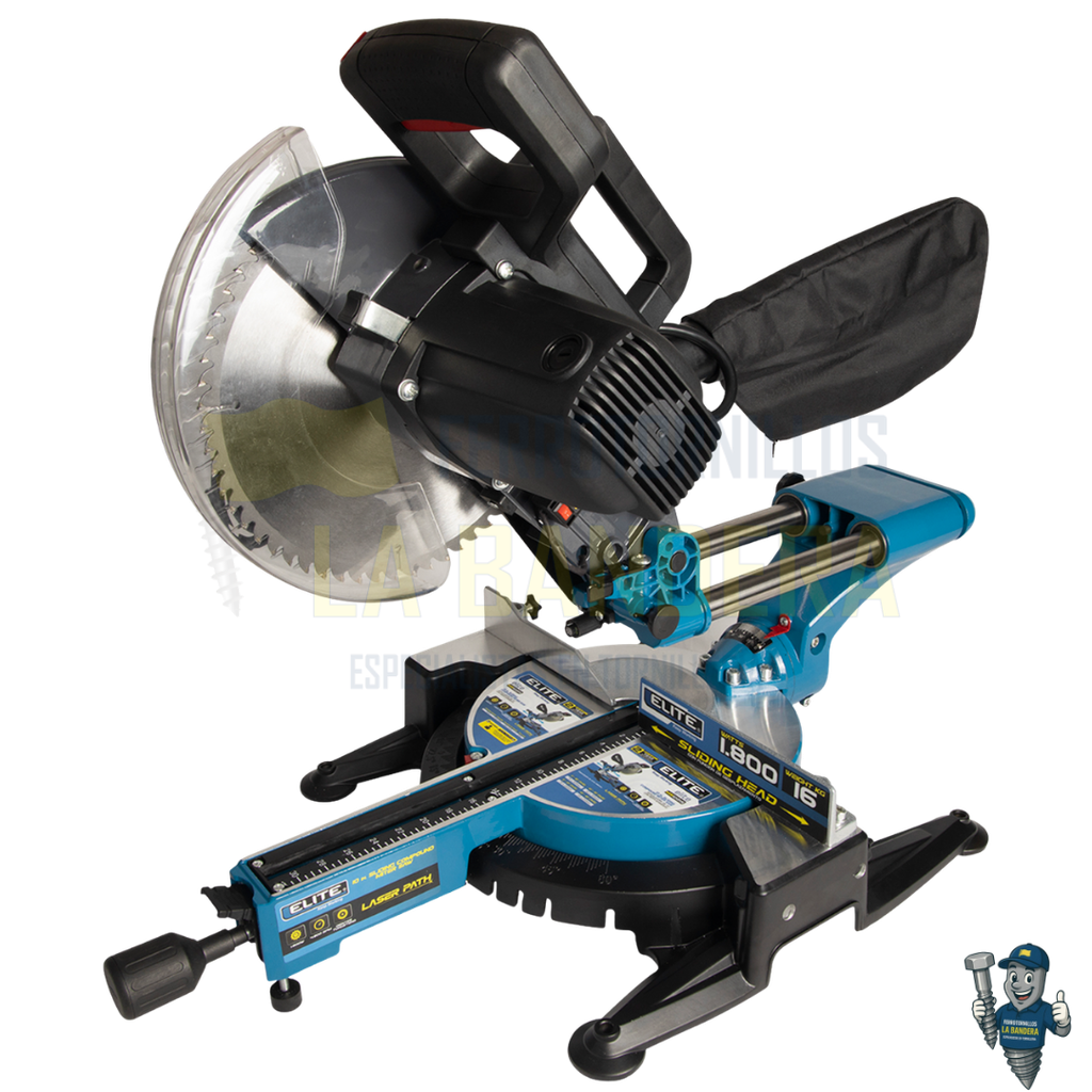 Sierra ingleteadora telescópica 10" 1800W 4800 RPM Elite MS1021S