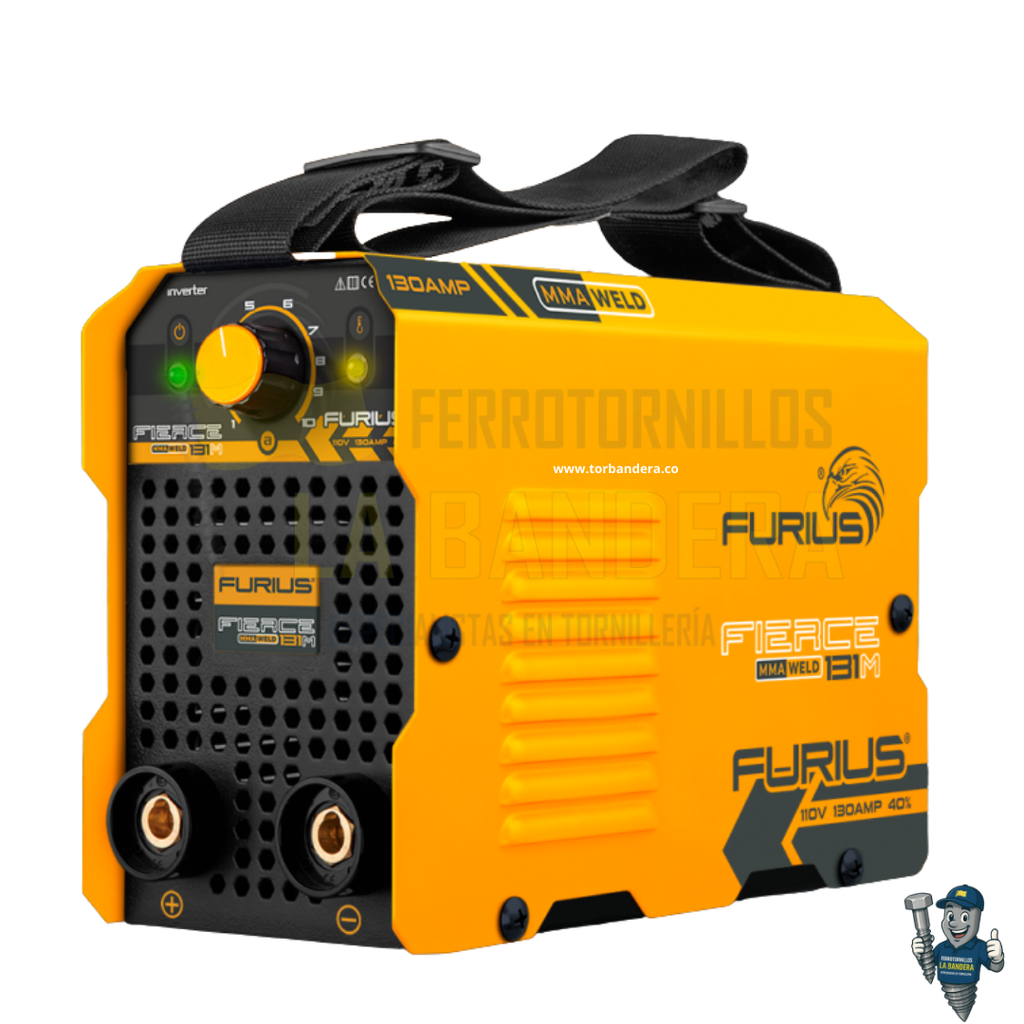 SOLDADOR INVERSOR FIERCE 131M 130A- 110V FURIUS FW131M