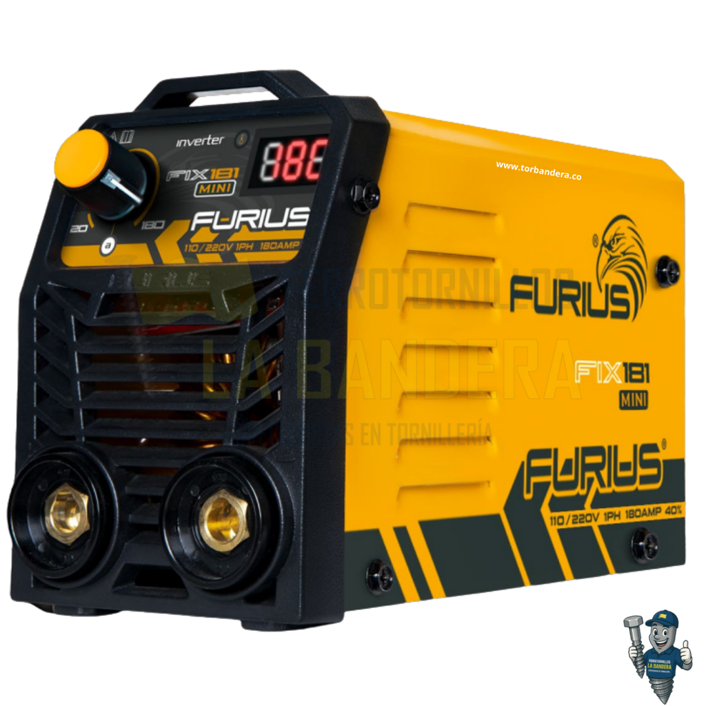 SOLDADOR INVERSOR FIX 181 MINI-110/220V I80A FURIUS FW181
