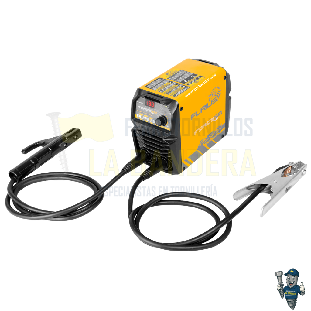 SOLDADOR INVERSOR FORCE 182 CELLULOSIC MINI-180A 110/220V FURIUS FW182CEL
