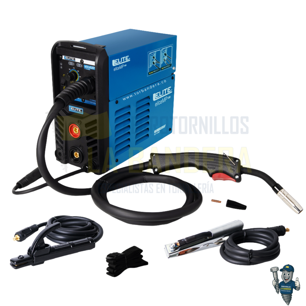 [55SI7130MP] SOLDADOR INVERSOR MULTIPROCESO 130 1KG-130A 110V ELITE SI7130MP