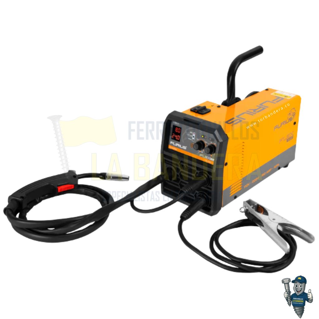 [55FW185] SOLDADOR INVERSOR MULTIPROCESO FLEX185 160A 5KG 110/220V FURIUS FW185