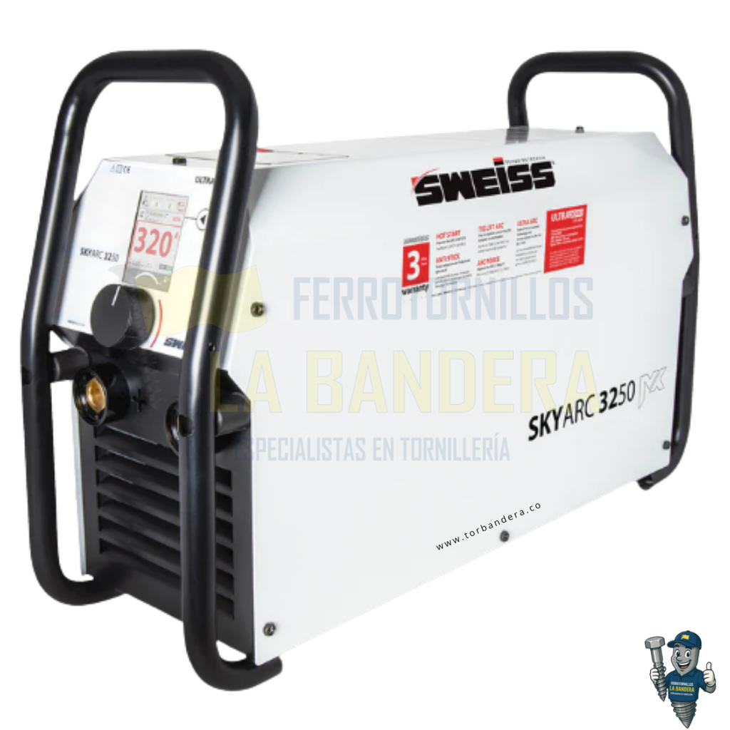 [55SWA3250] Soldador inversor SkyArc 3250 Ultra Power 320A 110-560V 1/2/3PH Sweiss SWA3250