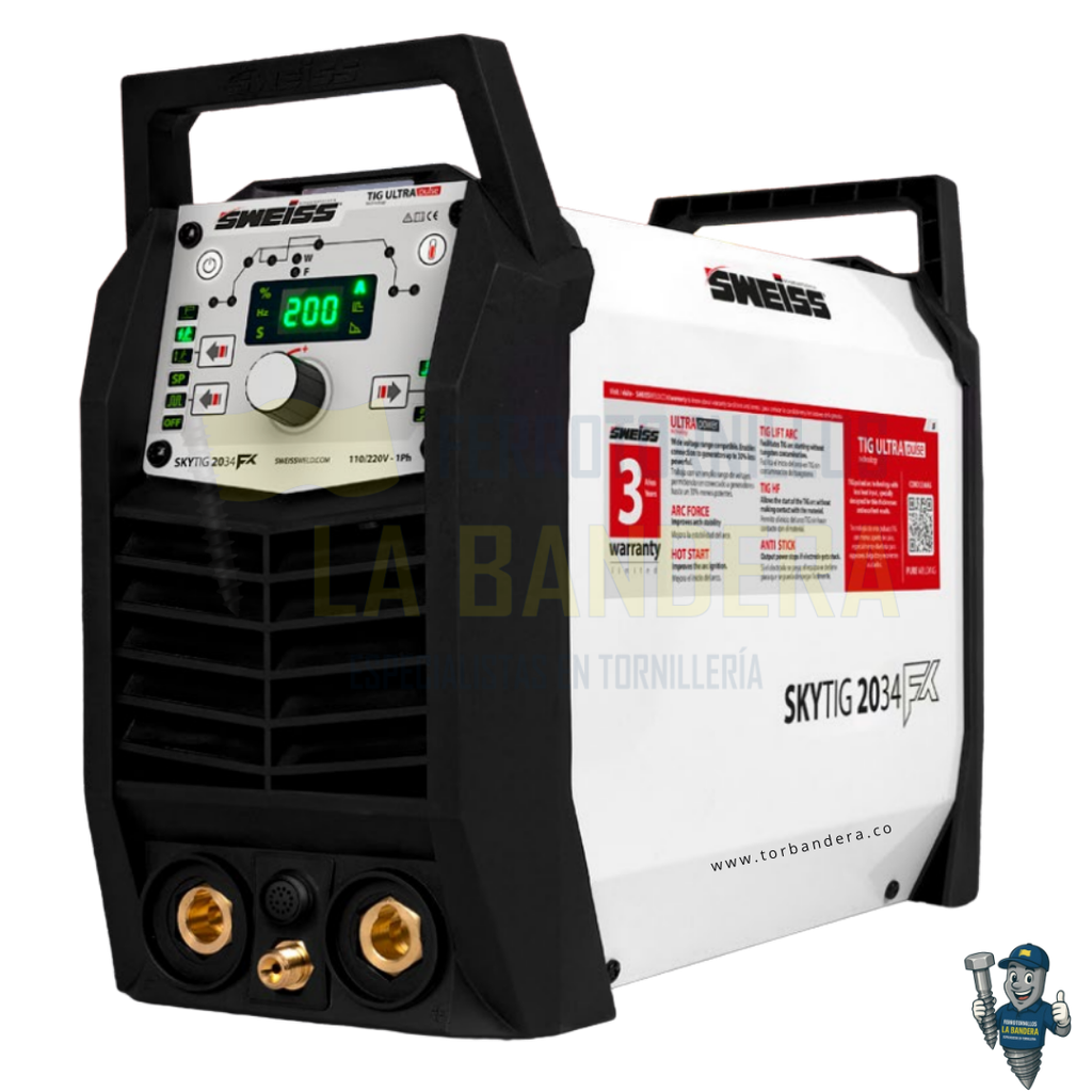 SOLDADOR INVERSOR SKYTIG 2034FX 200A DC 110/220V ULTRAPOWER ELITE SWT2034