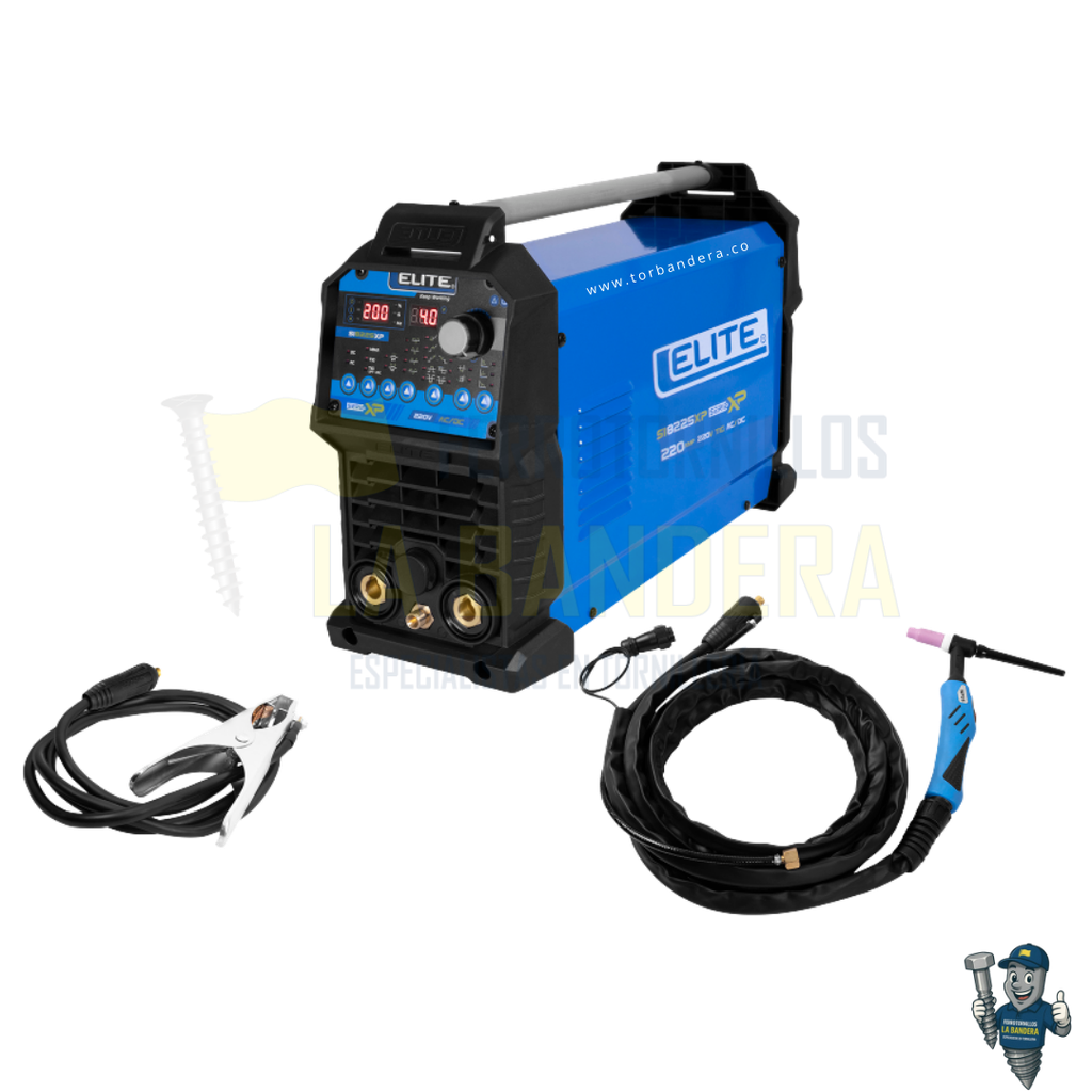 SOLDADOR INVERSOR TIG/MMA HF AC/DC 220V 220A XP-TIG AC/DC 225 XP ELITE SI8225XP