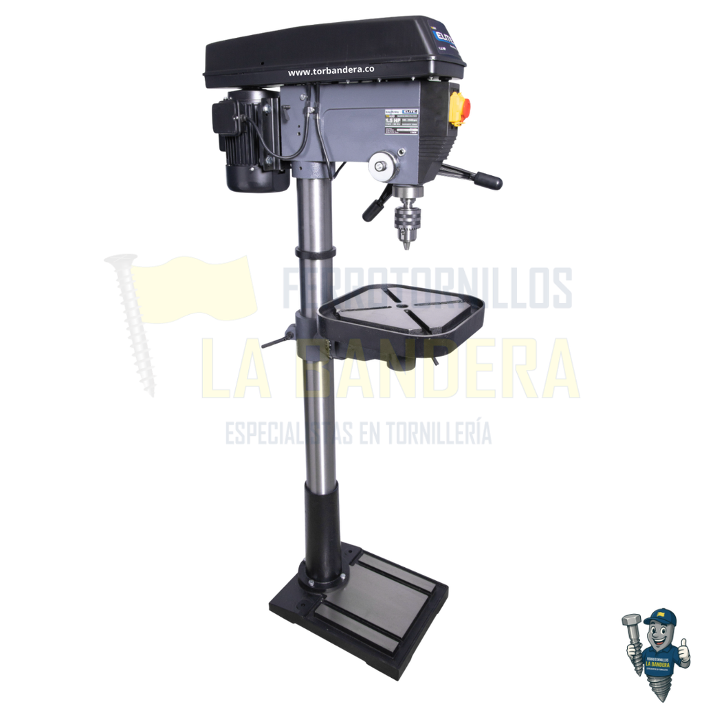TALADRO DE ARBOL 1100W ALT:1710mm MANDRIL 32mm 12 VELOCIDADES 1PH ELITE TA1100