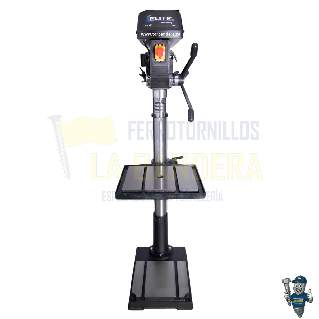 Taladro de árbol 1500W 1730mm mandril 32mm 12 velocidades 1PH Elite TA1500