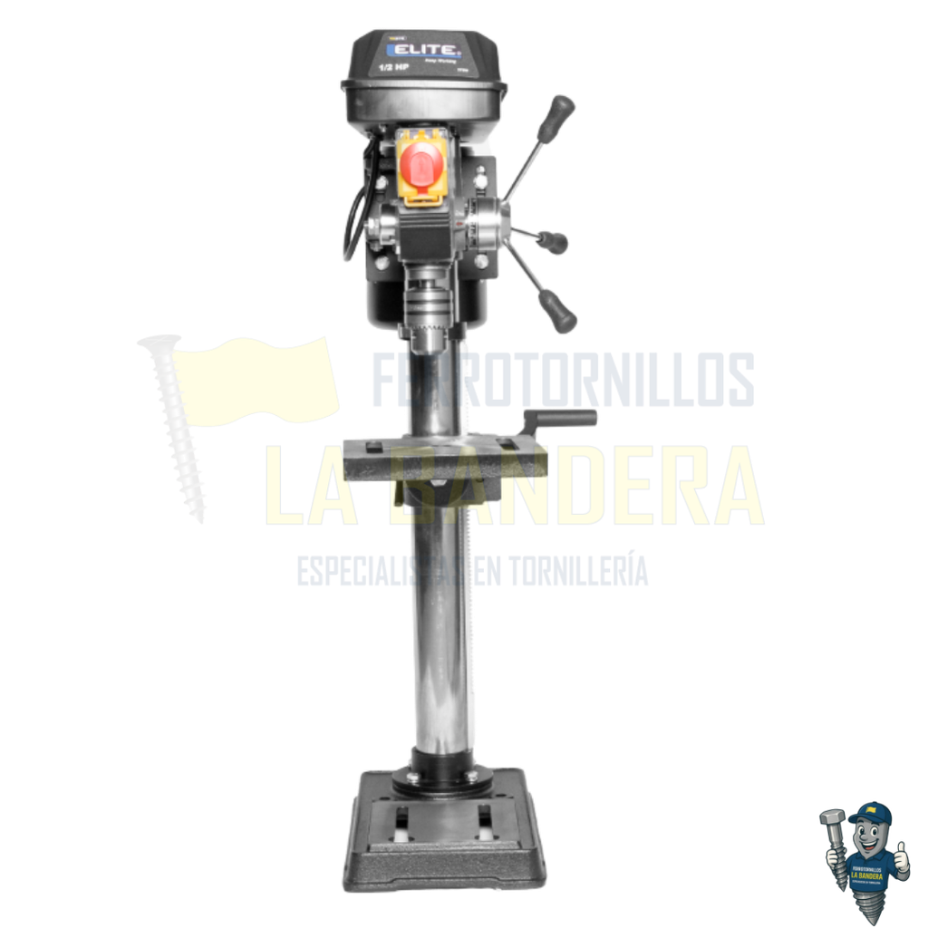 TALADRO DE ARBOL 375W ALT:900mm MANDRIL 16mm 5 VELOCIDADES 1PH ELITE TA375