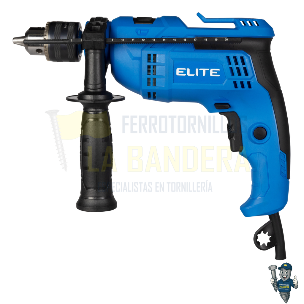 [55ID710] TALADRO PERCUTOR 1/2" 750W 3000RPM 110V-60HZ ELITE ID710