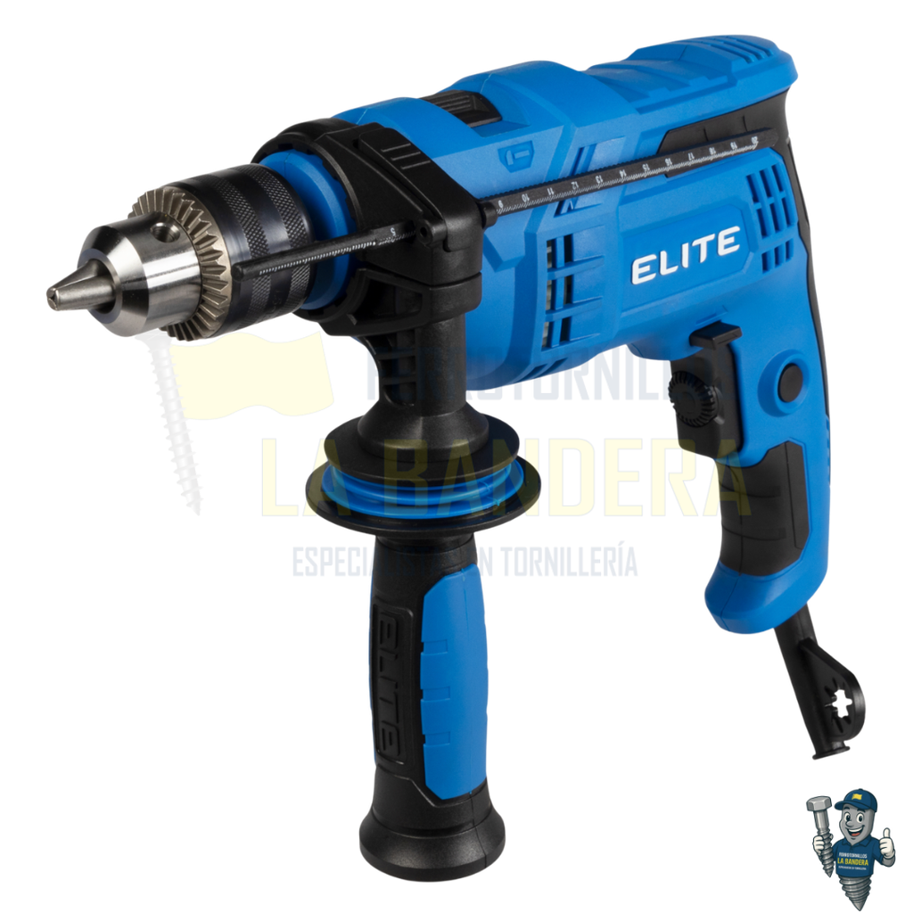 TALADRO PERCUTOR 1/2" 850W, 3000RPM, 110V-60HZ ELITE ID850
