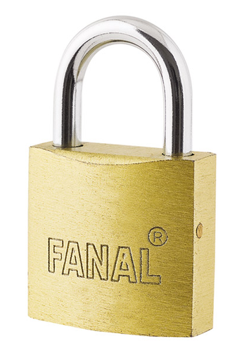 [36FN50B] CANDADO HIERRO DORADO 3 LLAVES 50mm FANAL FH50-B