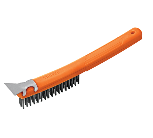 [4811539] CEPILLO ALAMBRE ACERO CARBONO 51 PINCELES CON ESPATULA TRUPER 11539 CEA-18E