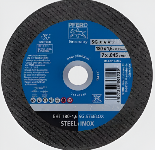 [30DC70X] DISCO CORTE METAL-INOX. 7" X 1.6mm T-41 SG PFERD 61326410